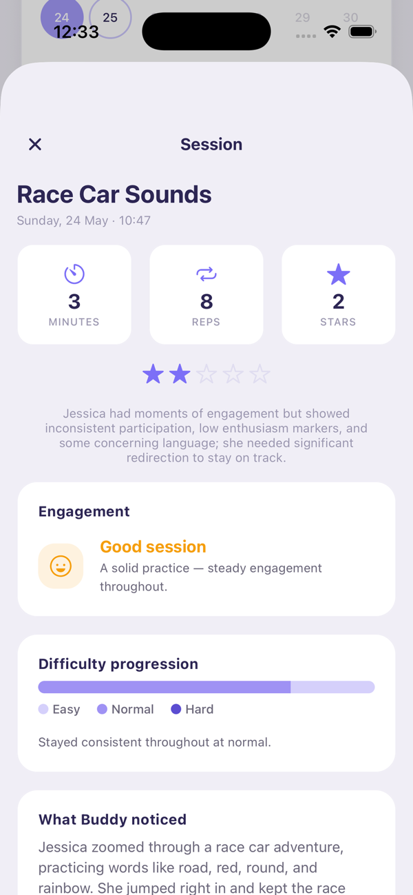 Little Words app: playful speech practice