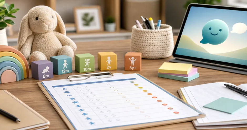 Illustration for speech delay in toddlers
