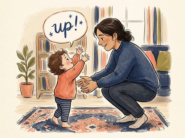 Child reaching up