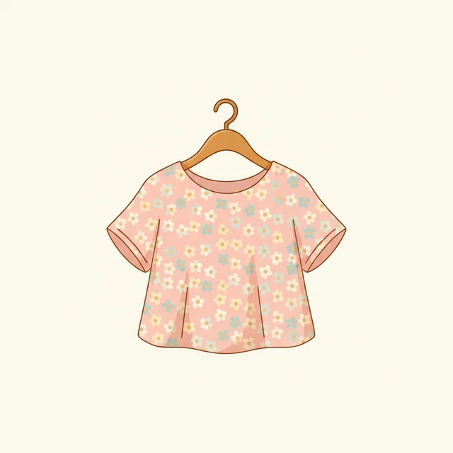 blouse — illustrated flashcard