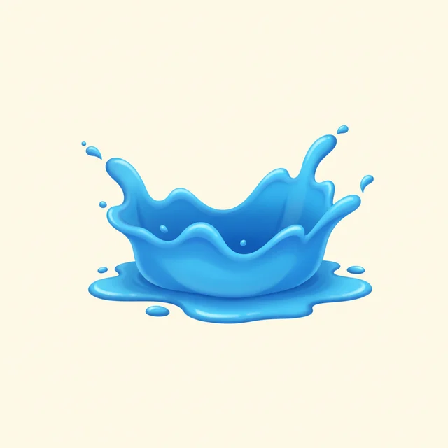 blue — illustrated flashcard
