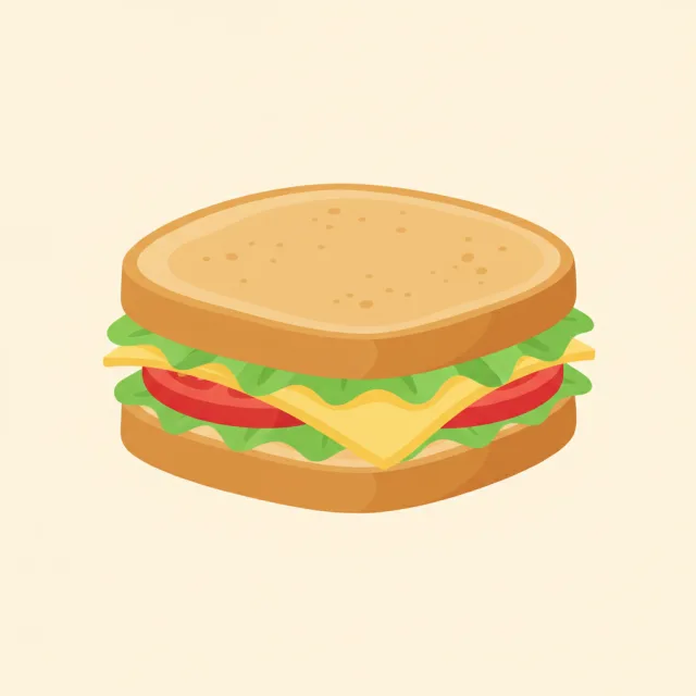 sandwich — illustrated flashcard