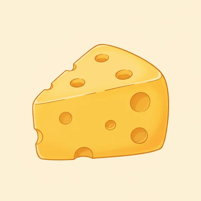 cheese — illustrated flashcard