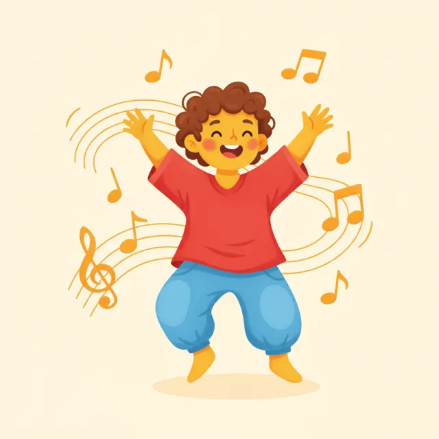 dance — illustrated flashcard