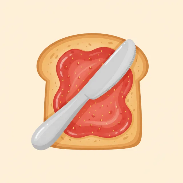 knife — illustrated flashcard