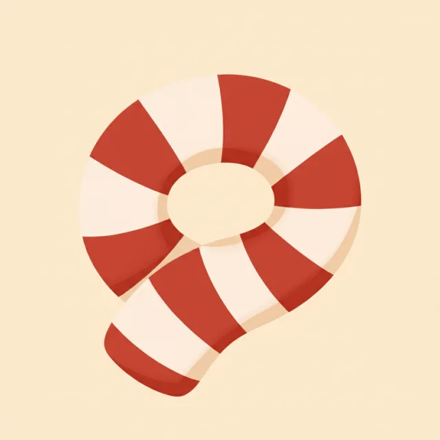 scarf — illustrated flashcard