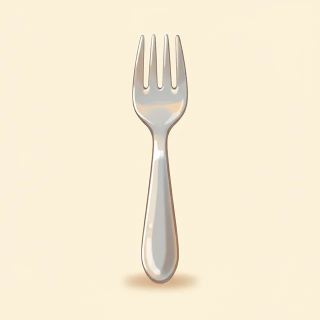 fork — illustrated flashcard