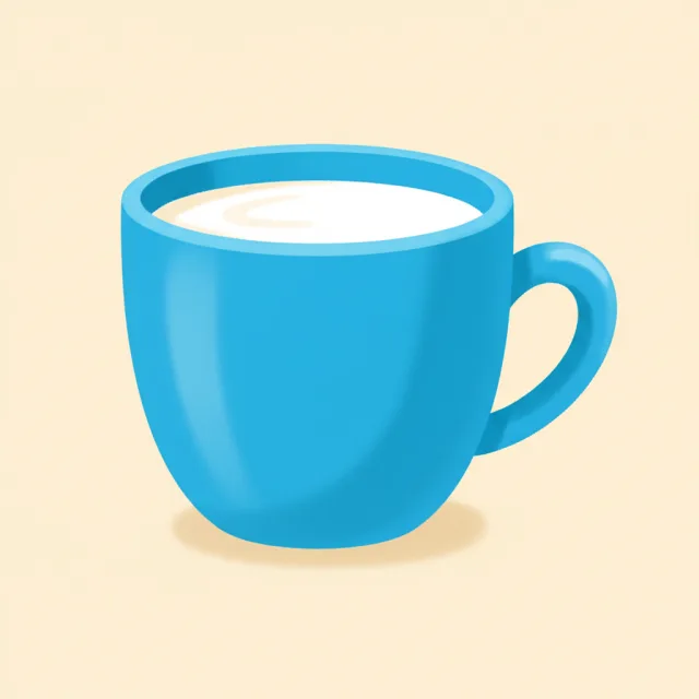 cup — illustrated flashcard