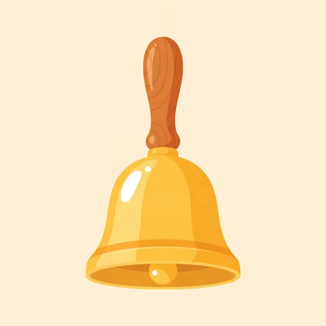 bell — illustrated flashcard