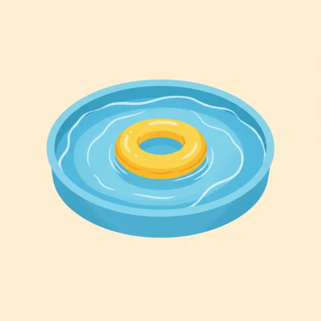 pool — illustrated flashcard