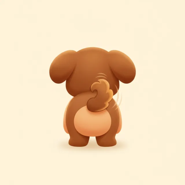 tail — illustrated flashcard