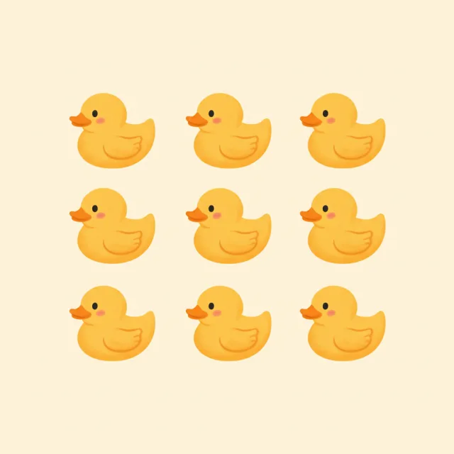 nine — illustrated flashcard