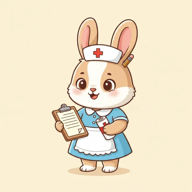 nurse — illustrated flashcard