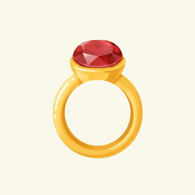 ring — illustrated flashcard