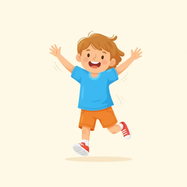 run — illustrated flashcard