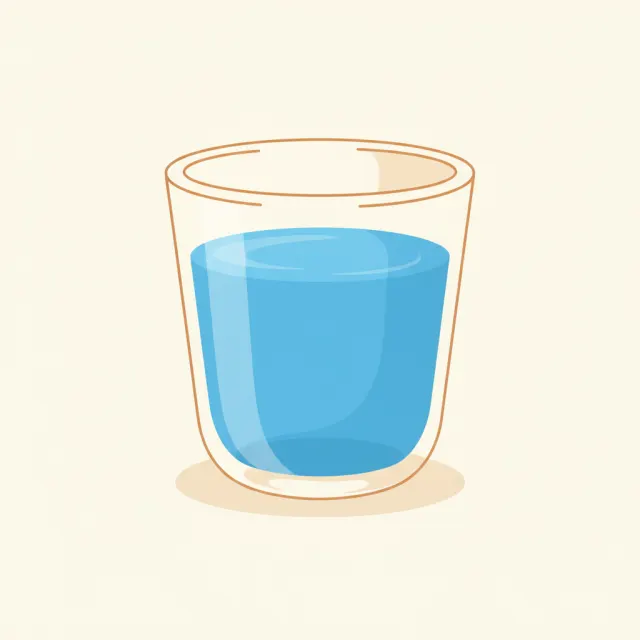 glass — illustrated flashcard