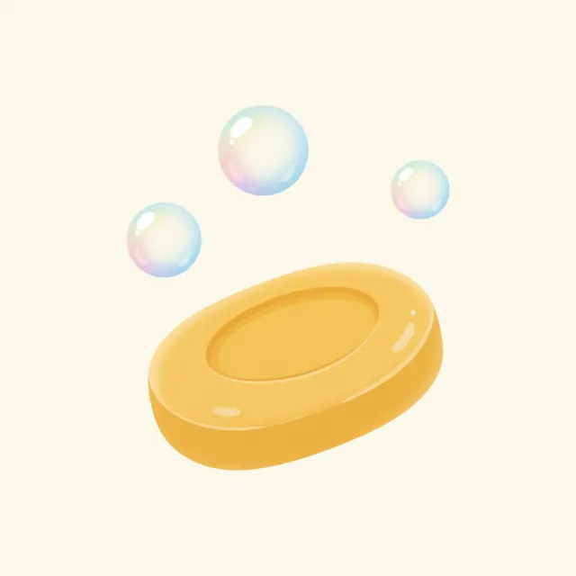 soap — illustrated flashcard