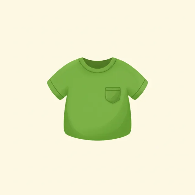 shirt — illustrated flashcard