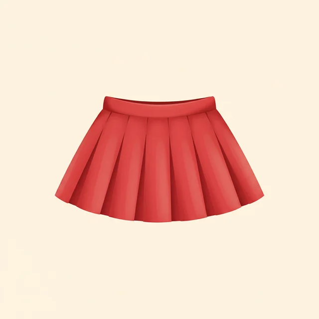 skirt — illustrated flashcard