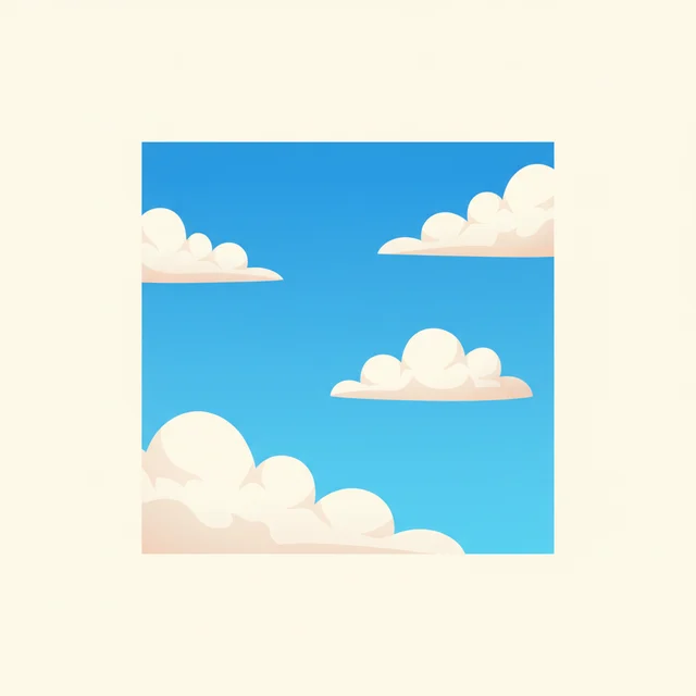 sky — illustrated flashcard