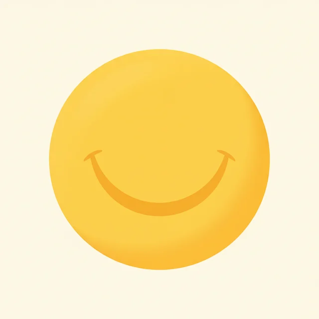 smile — illustrated flashcard