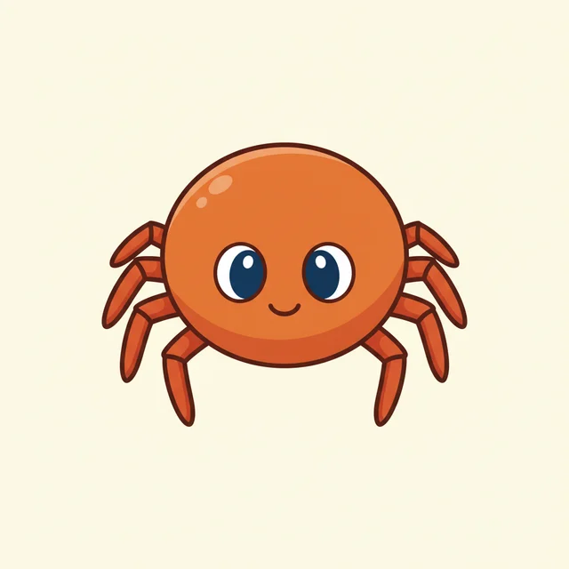 spider — illustrated flashcard