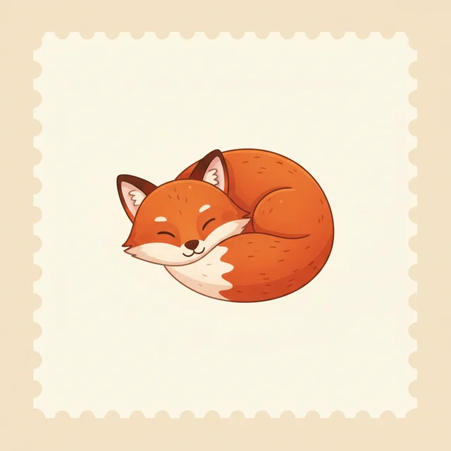 stamp — illustrated flashcard