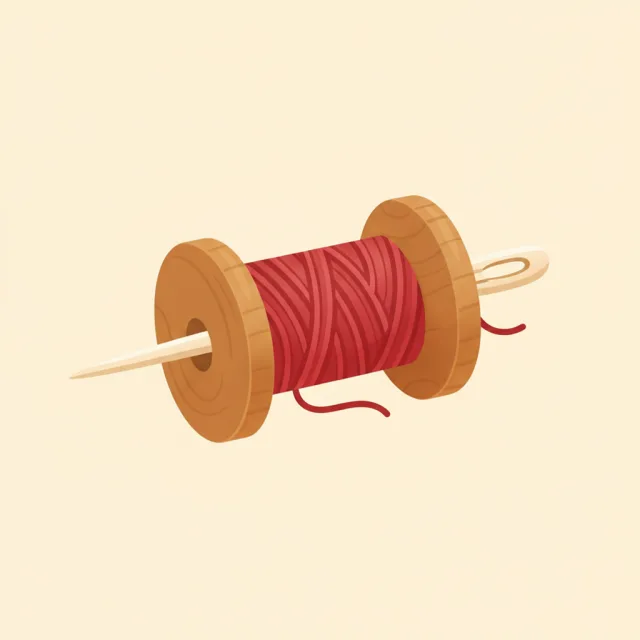 thread — illustrated flashcard