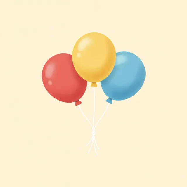 three — illustrated flashcard