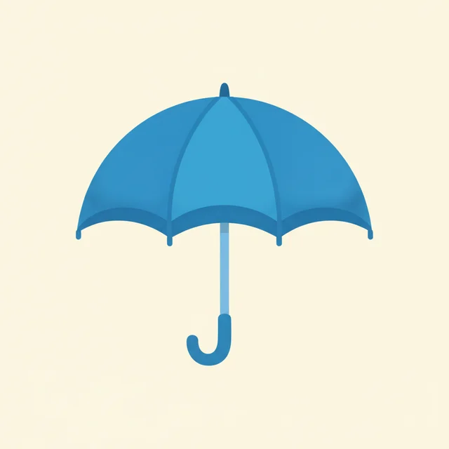 blue — illustrated flashcard