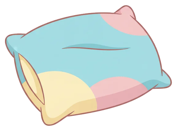 Pillow under Milo's head