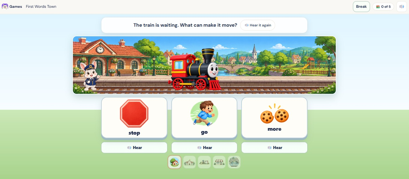 First Words Town game preview